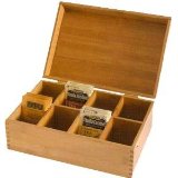 Lipper International 8188 Bamboo Tea Storage Box